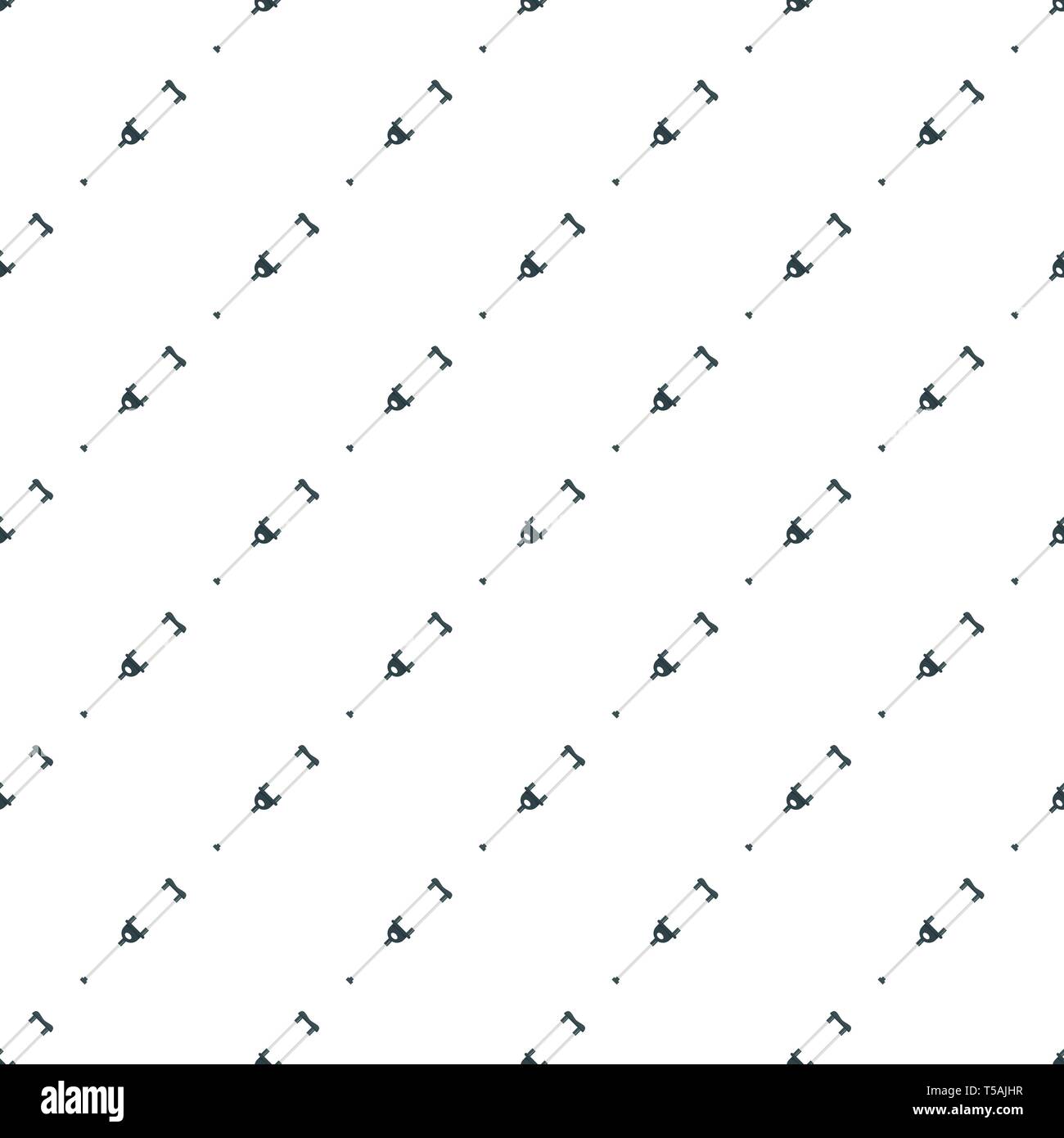 Medical crutch pattern seamless vector repeat for any web design Stock Vector