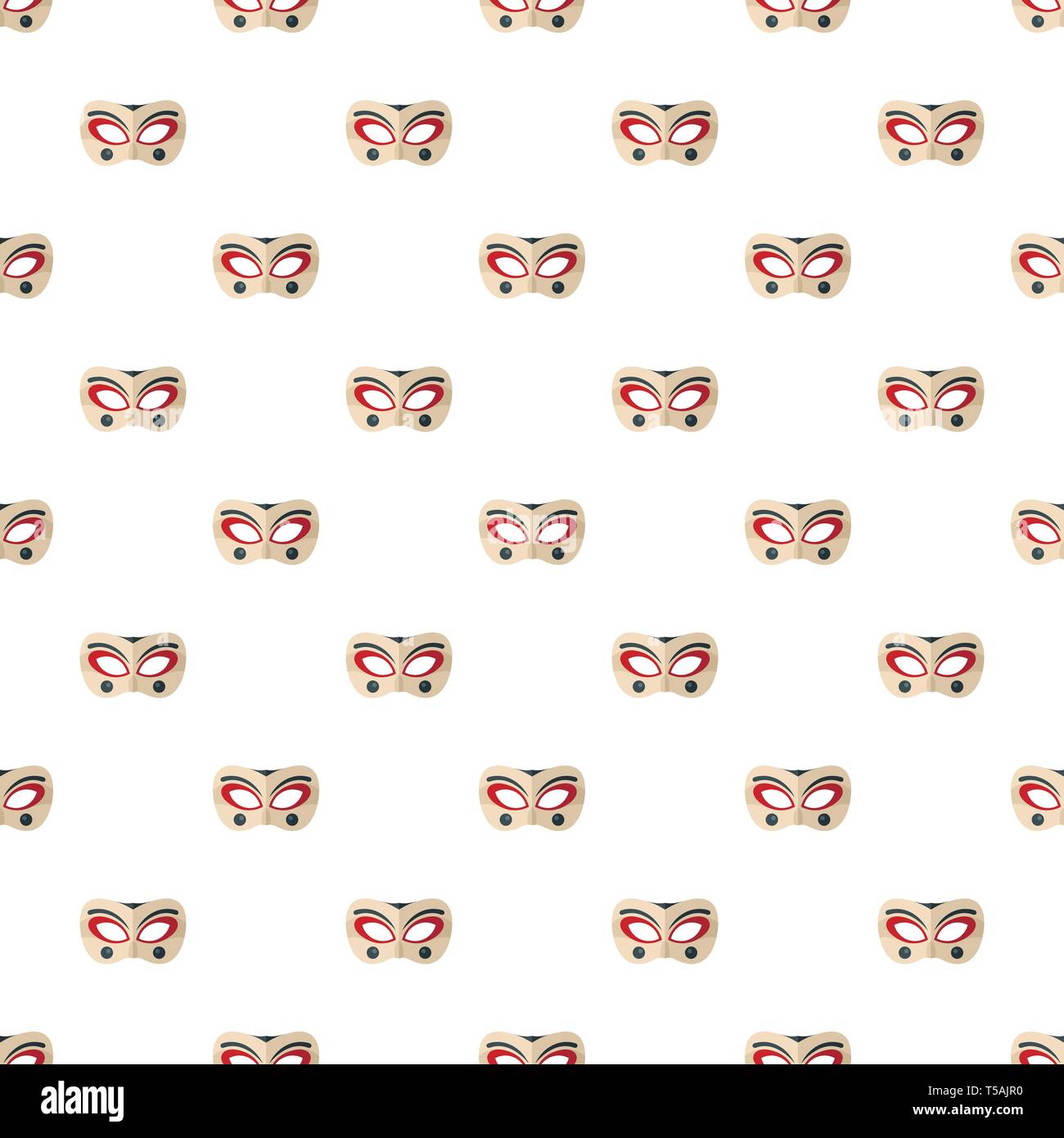 Clown mask pattern seamless vector repeat for any web design Stock Vector