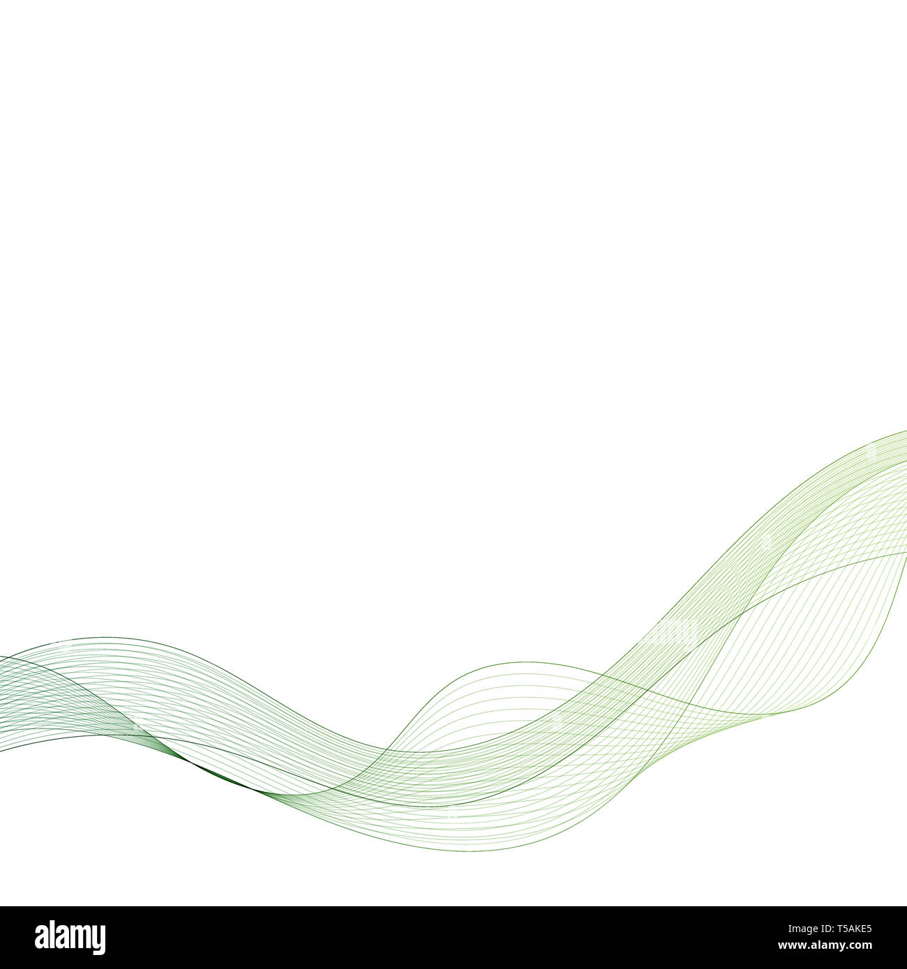 green abstract wave. vector background Stock Photo - Alamy
