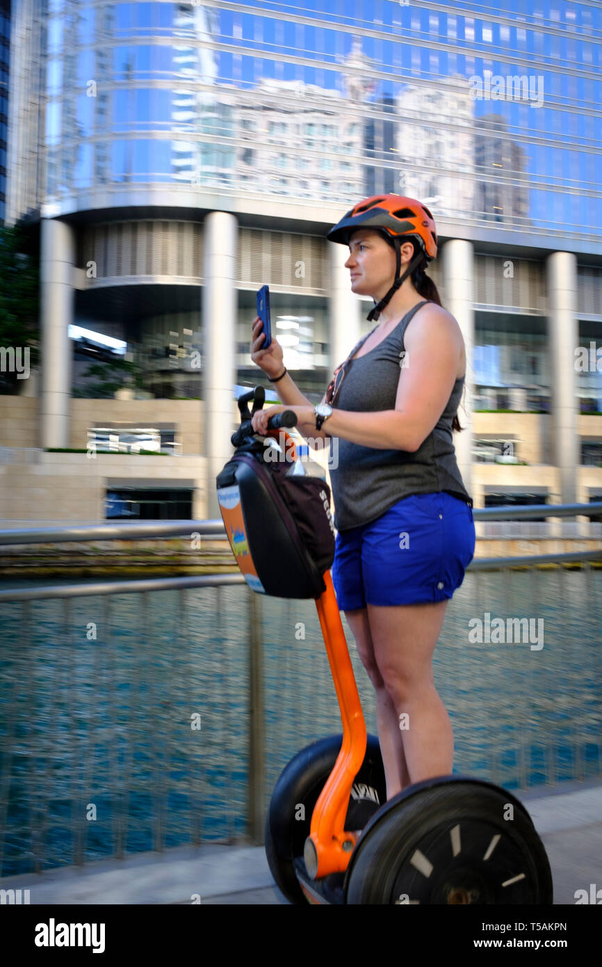 Girl On Segway High Resolution Stock Photography And Images Alamy