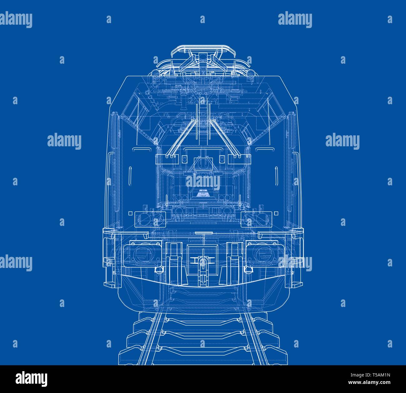 Modern train concept. Vector Stock Vector Image & Art Alamy