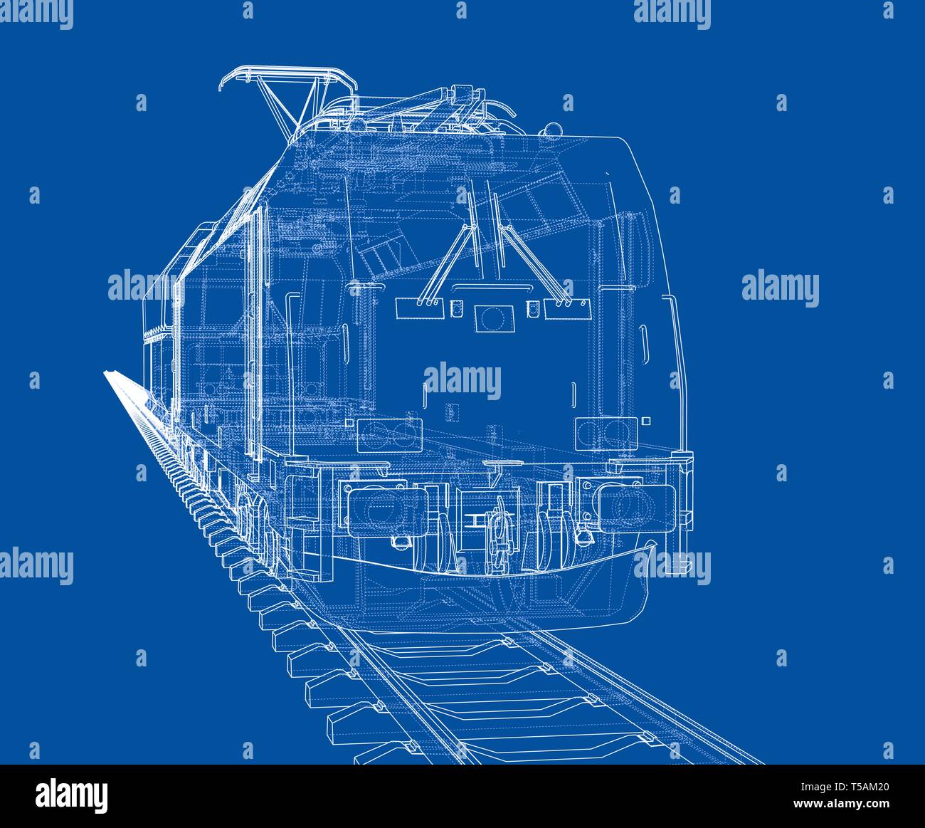 Modern train concept. Vector Stock Vector Image & Art Alamy