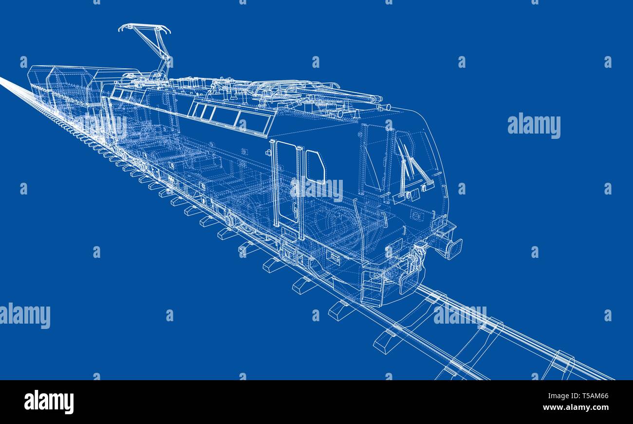 Modern train concept. Vector Stock Vector Image & Art Alamy