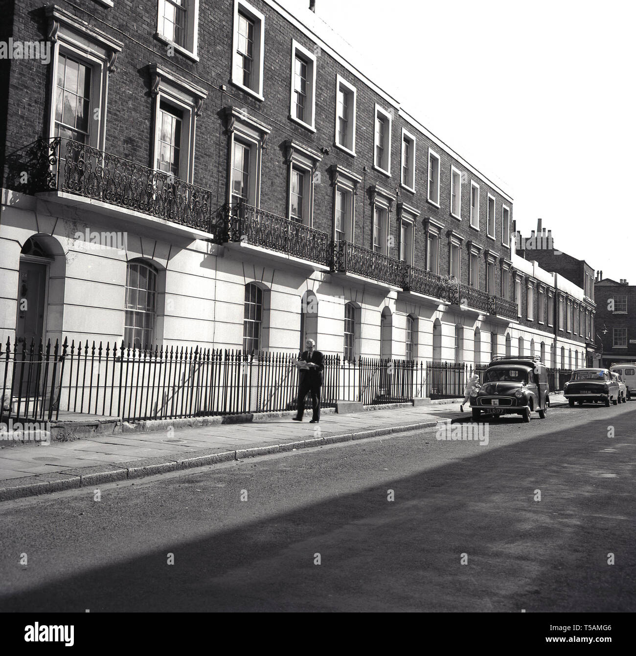1960s, historical, picture showing the rows of terraced houses