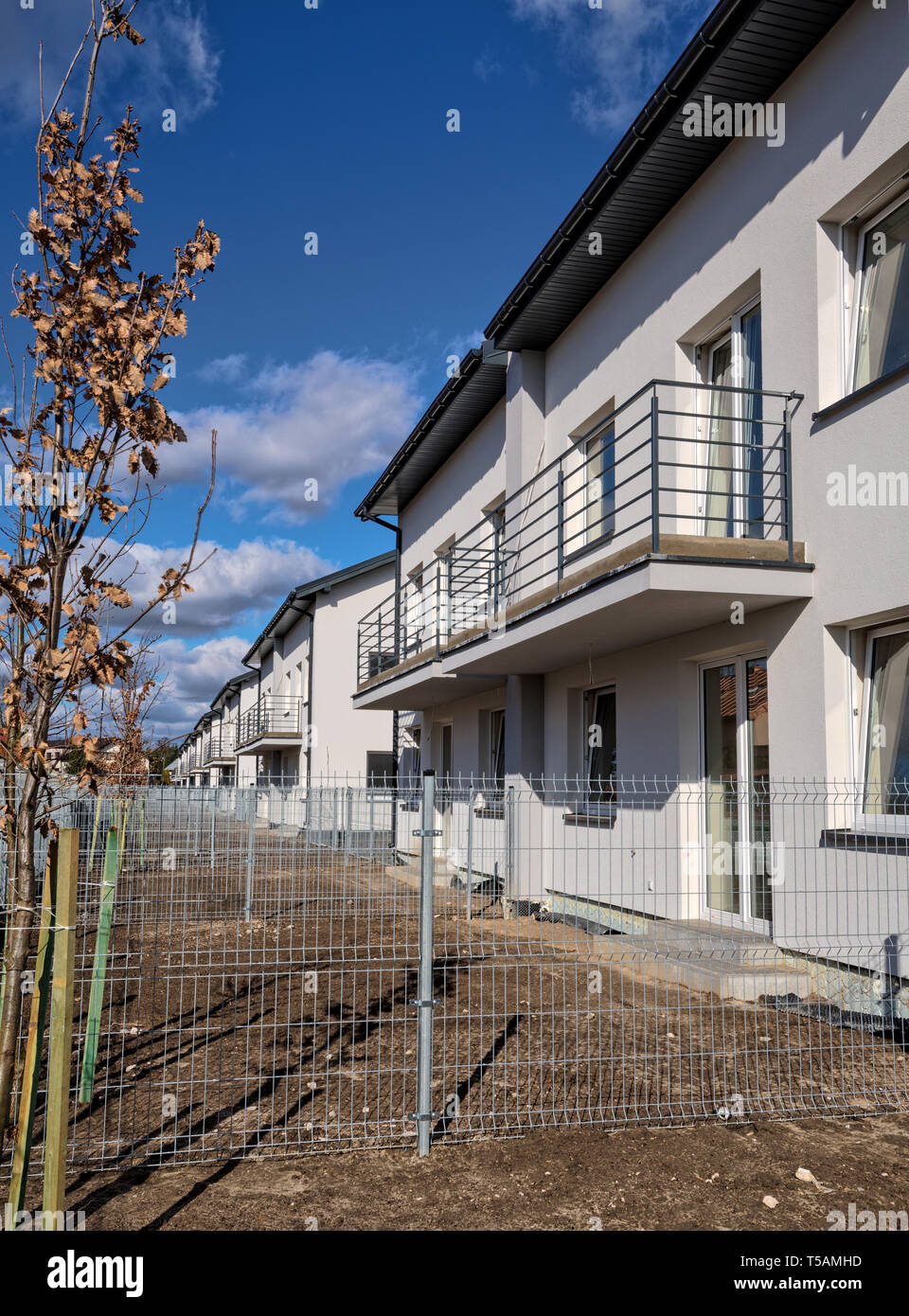 New residential buildings in Poland. HDR - high dynamic range Stock Photo