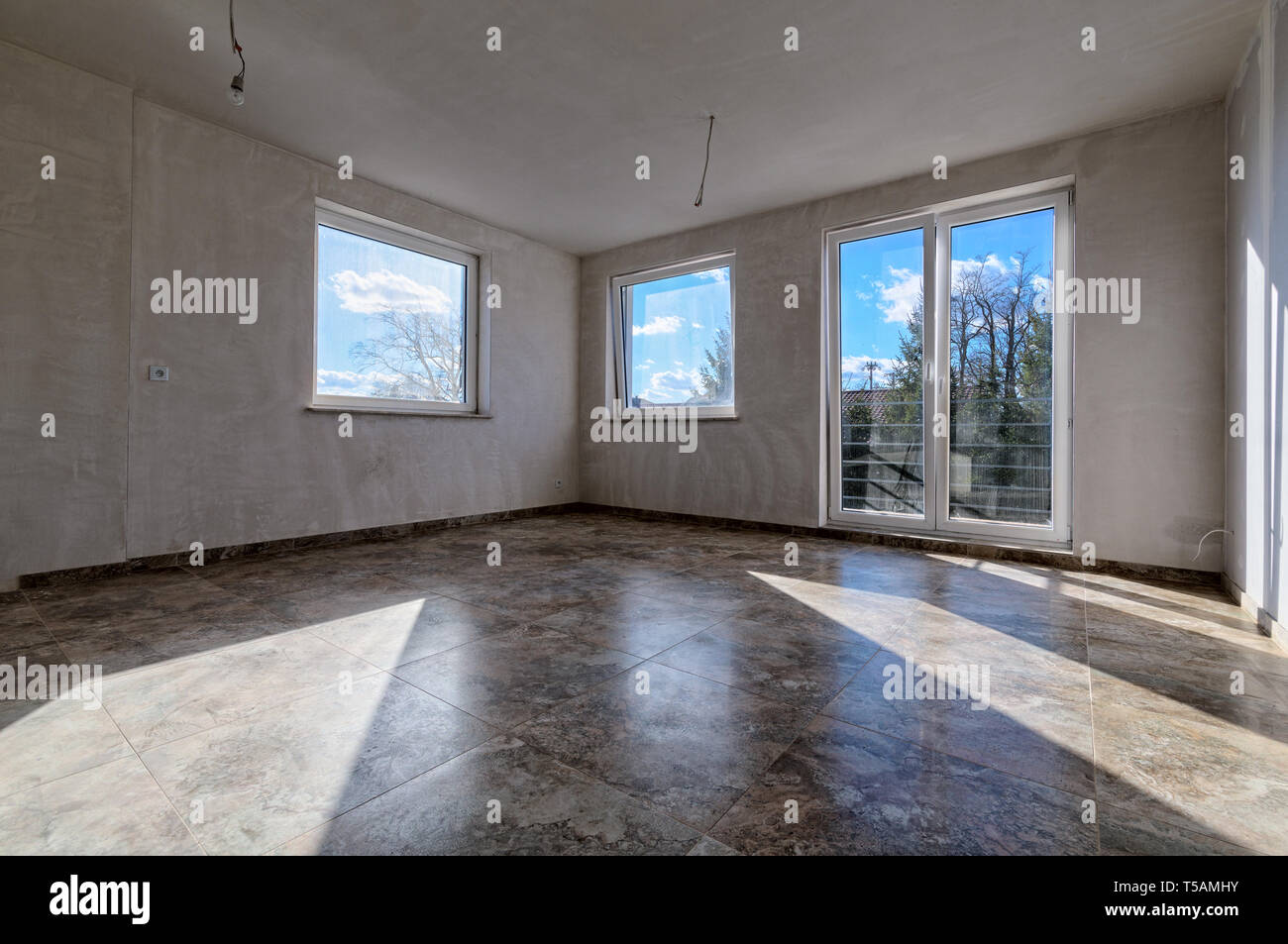 The interior of a new apartment. HDR - high dynamic range Stock Photo