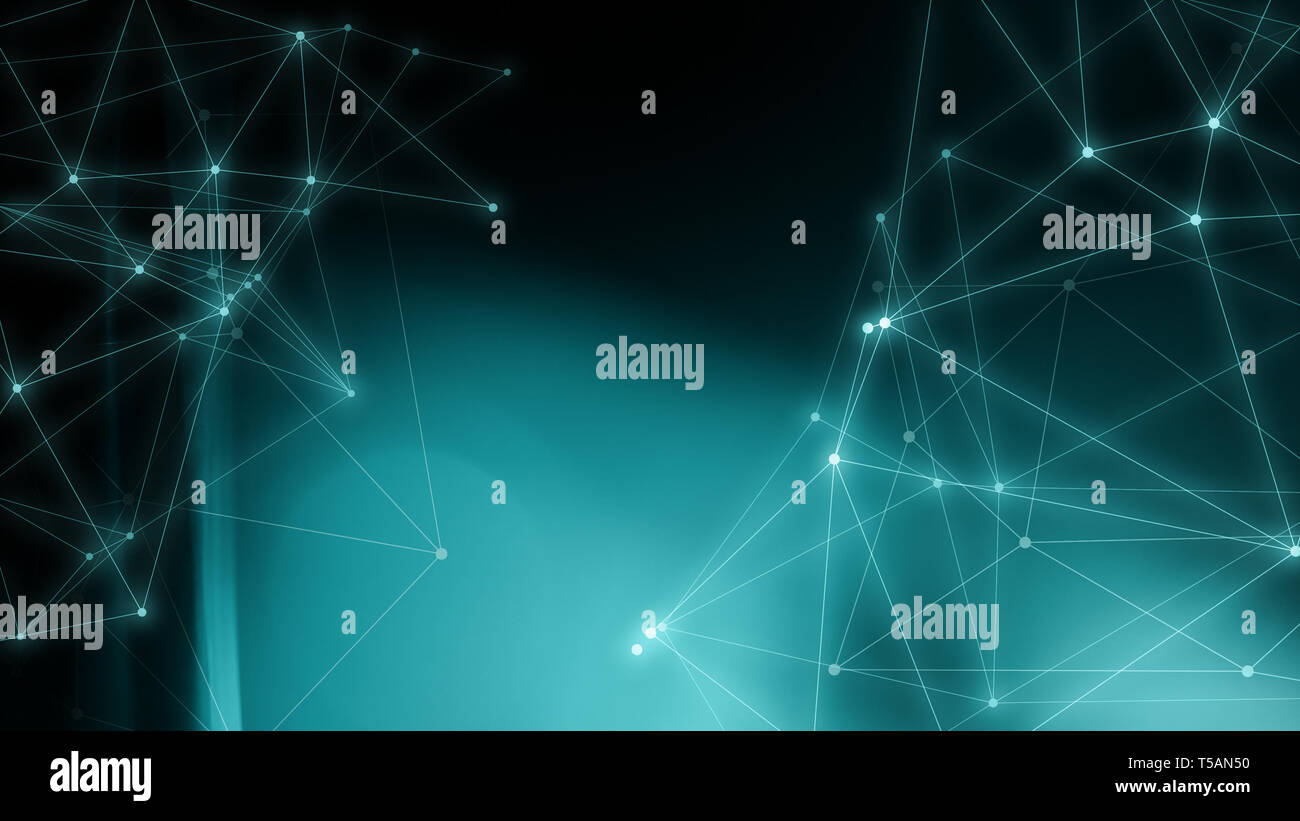 Futuristic digital technology abstract connection circles diagram layout Stock Photo
