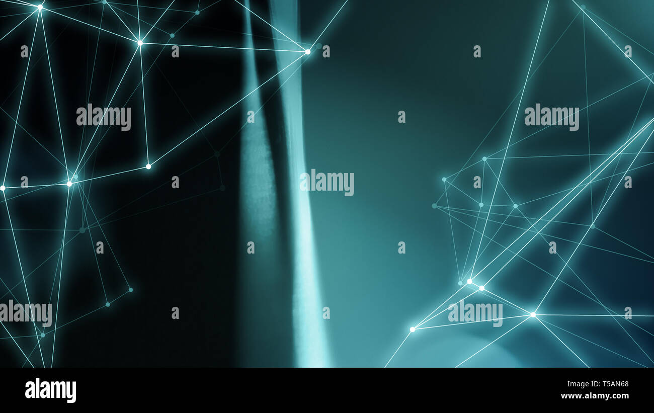Dots lines technology abstract background hi-res stock photography and ...