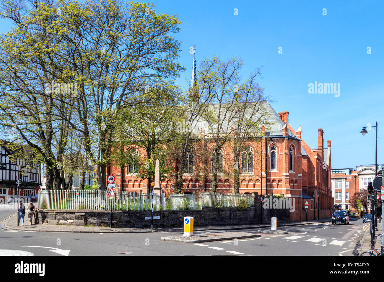 The chapel of Highgate School, a co-educational independent day school, founded in 1565, Highgate Village, London, England, UK Stock Photo