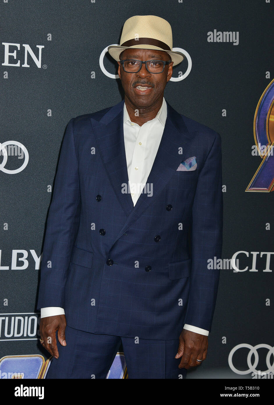 Courtney b vance attending world premiere avengers hi-res stock