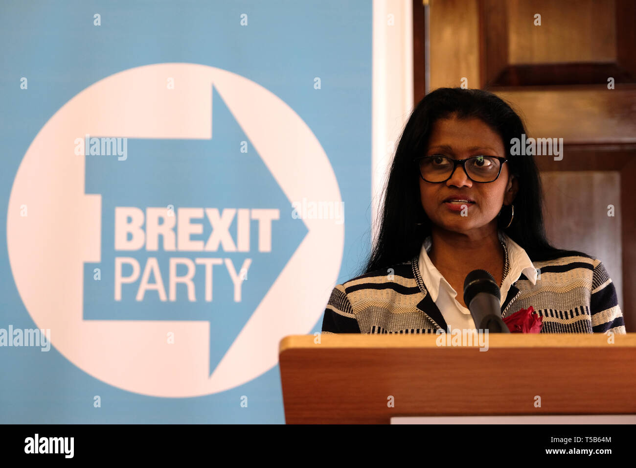 London, UK. 23rd April, 2019. The newly formed Brexit party announces  candidates for the upcoming european