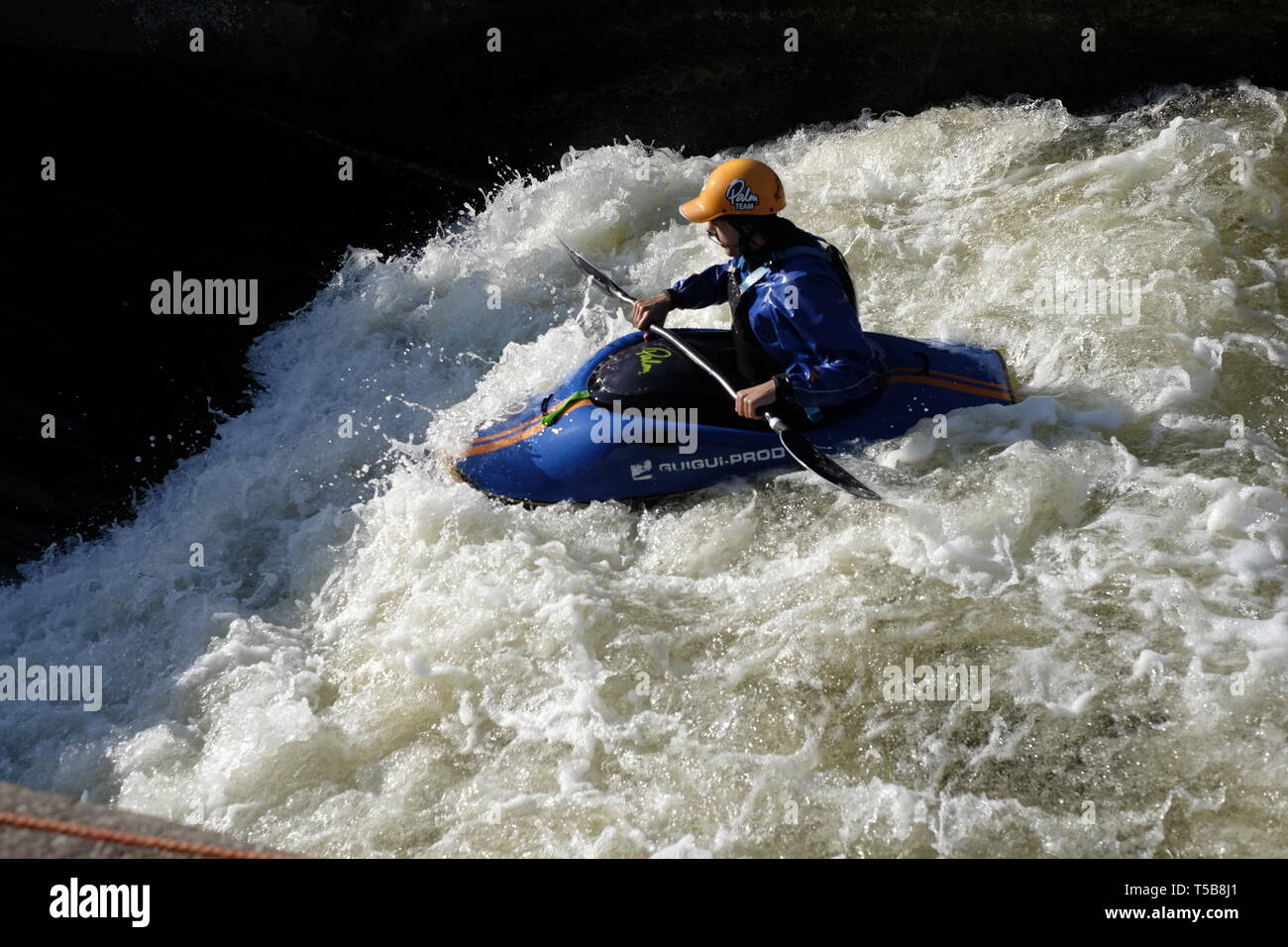 White water training Stock Photo