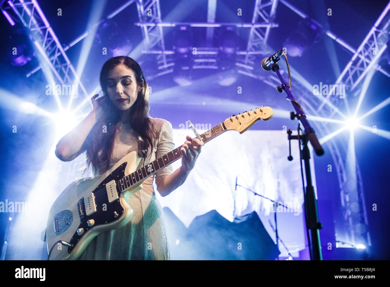 Netherlands, Tilburg - April 14, 2019. The American singer, musician ...