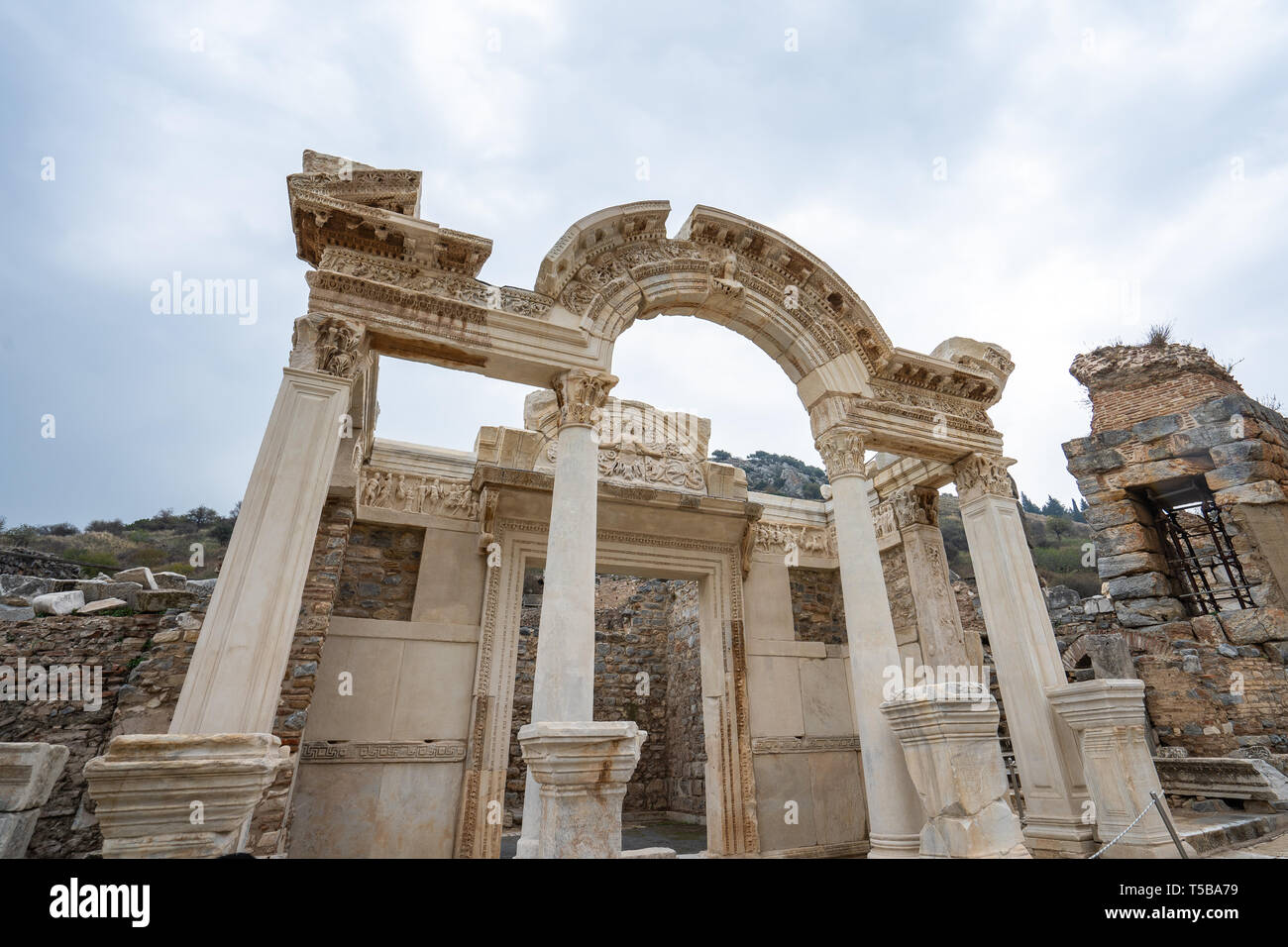 Ephesus the ancient Greek city in Selcuk, Izmir province Turkey. Stock Photo