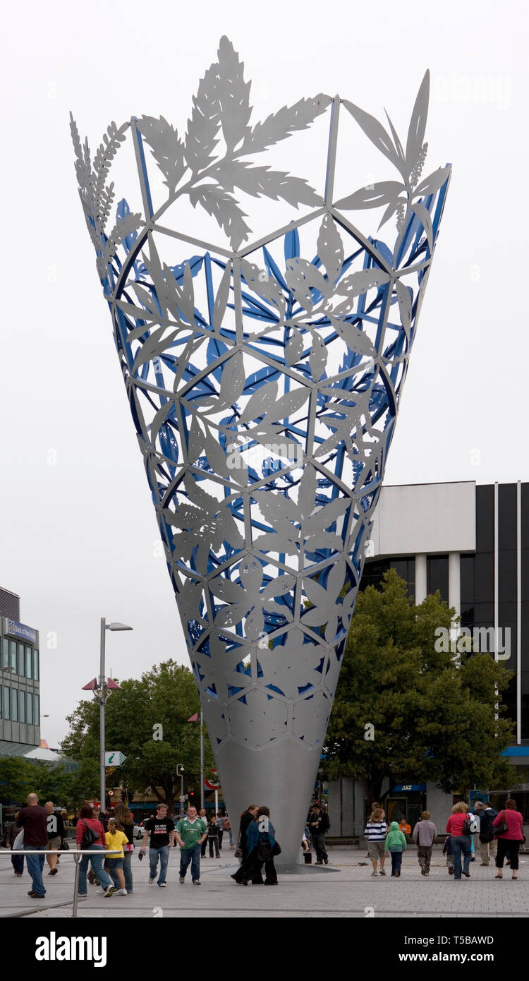 Chalice,sculpture located in Christchurch's Cathedral Square ...