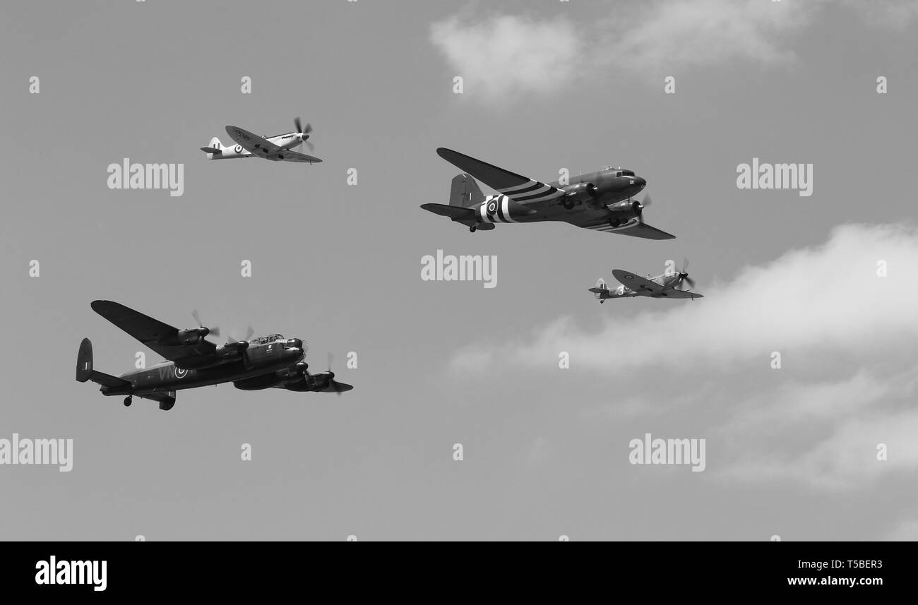 BBMF Flypast Stock Photo