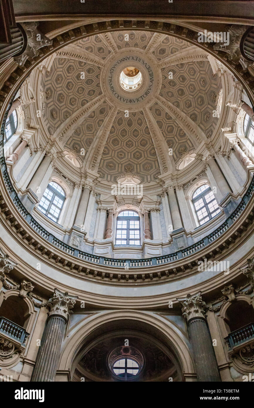 The Basilica Superga dome interior Stock Photo