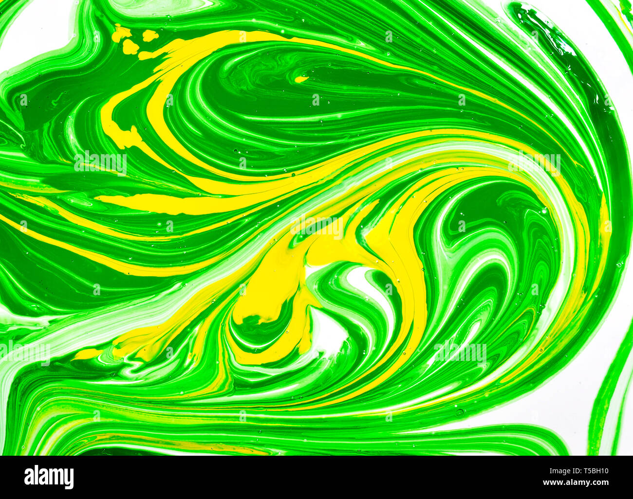Mixed paint background - green, yellow, white Stock Photo - Alamy