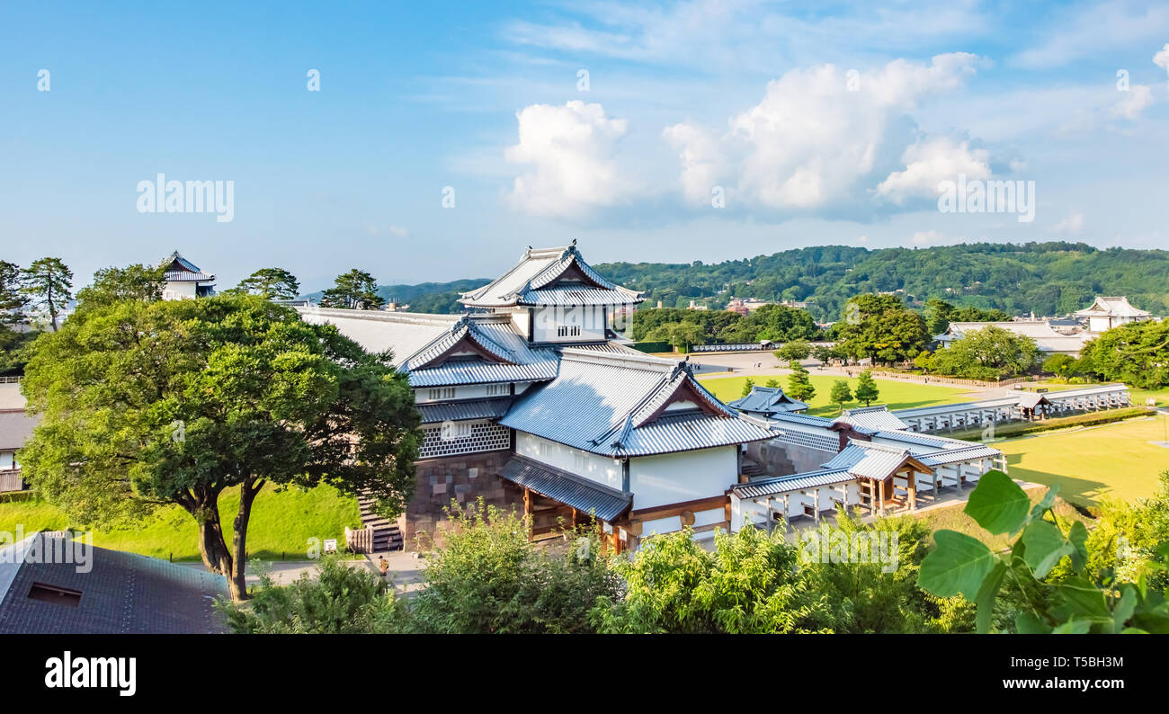 Kanazawa Castle Park in Kanazawa, Ishikawa, Japan. a famous historic site. Stock Photo