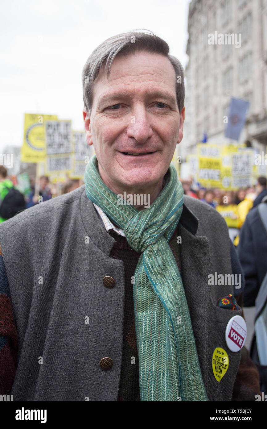Put It To The People march sees hundreds of thousands of people march through London demanding a final say on Brexit  Featuring: Dominic Grieve Where: London, United Kingdom When: 23 Mar 2019 Credit: Wheatley/WENN Stock Photo