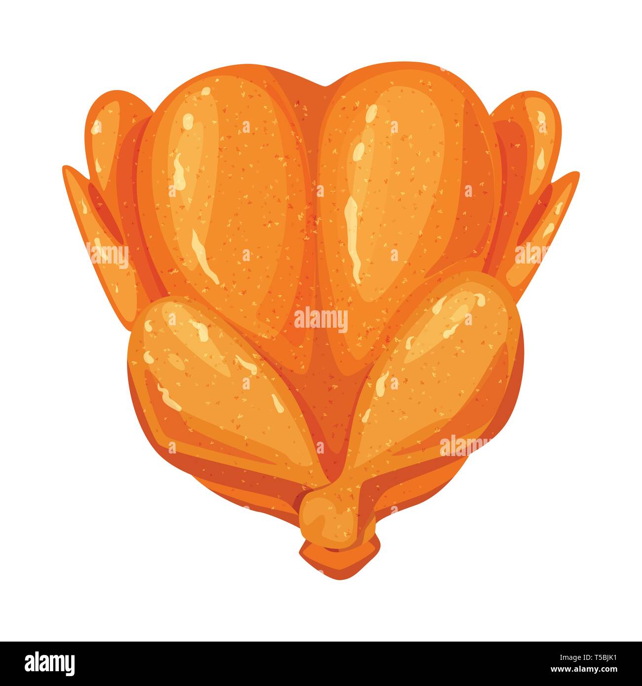 Vector illustration of chicken and thanksgiving icon. Set of chicken ...