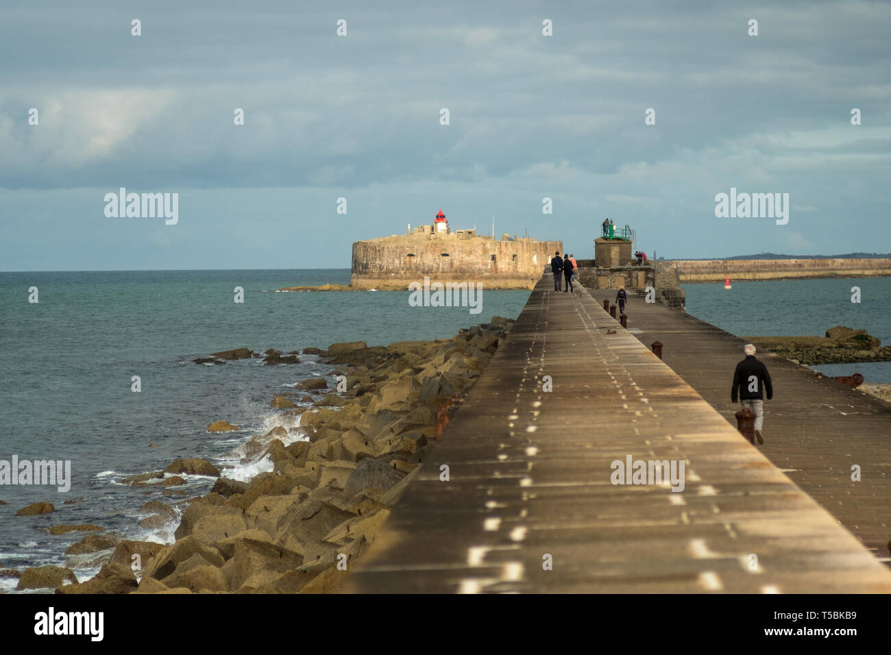Cherbourg harbour fortification hires stock photography and images Alamy