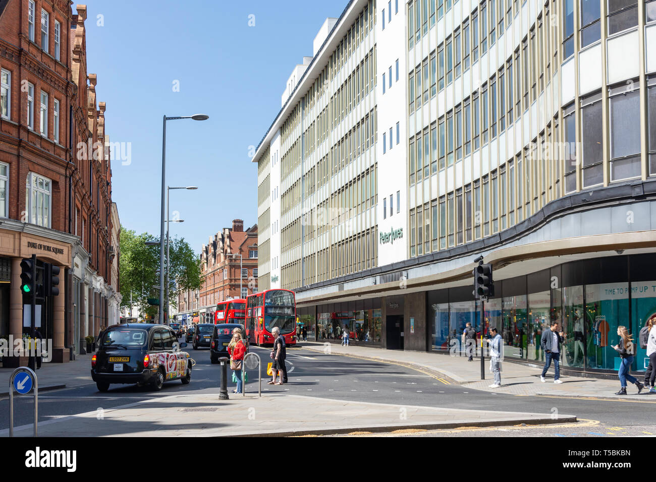 Peter Jones & Partners store, King's Road, Sloane Square, Chelsea, Royal Borough of Kensington and Chelsea, Greater London, England, United Kingdom Stock Photo