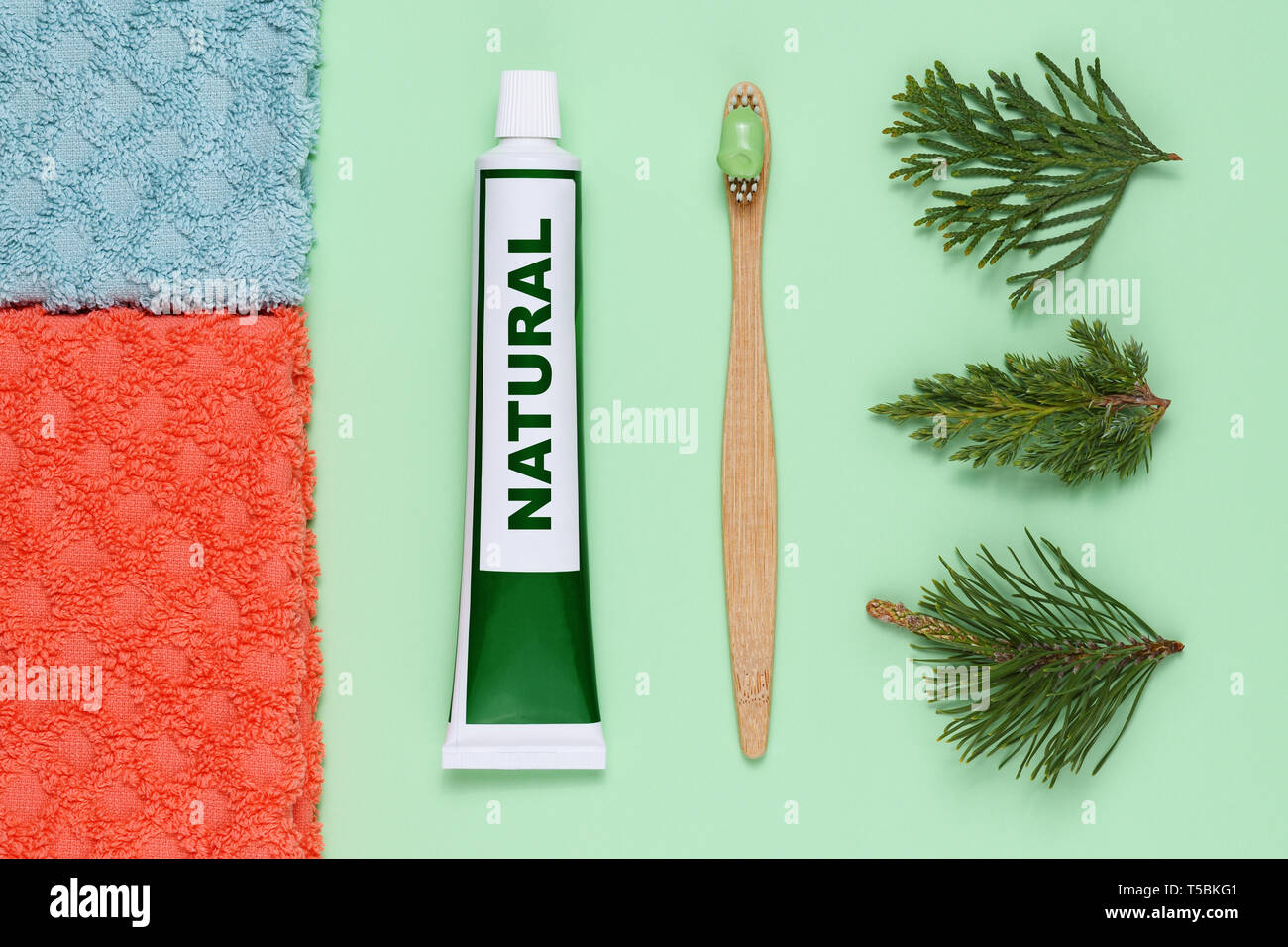 Bamboo toothbrush toothpaste tube hi-res stock photography and images ...