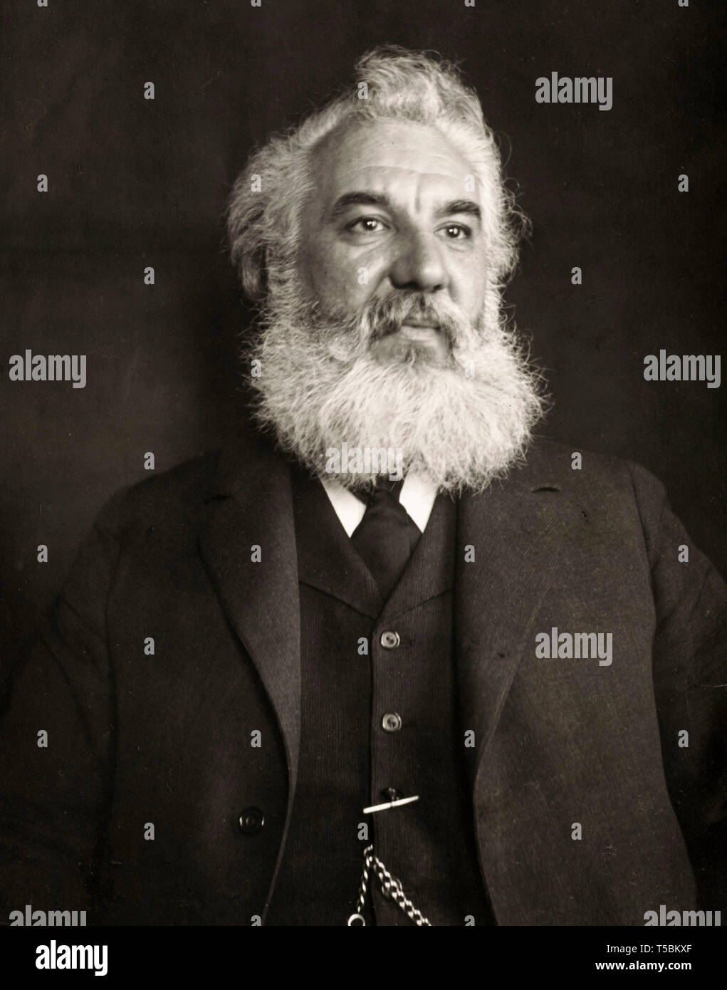 Alexander Graham Bell (1847-1922), portrait by Frank Boteler, 1904 Stock Photo