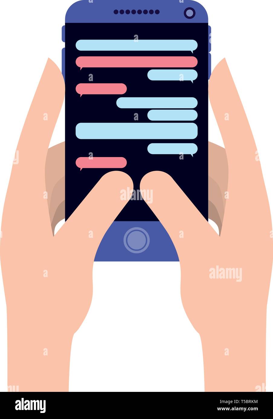 Using two hands Stock Vector Images - Alamy