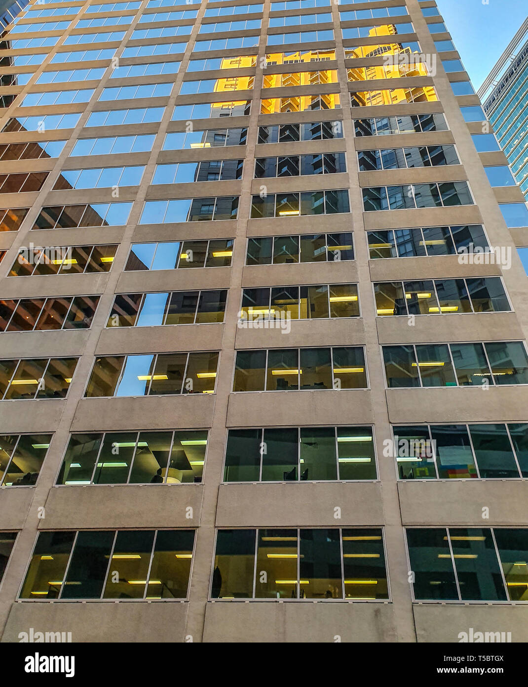 office reflection Stock Photo