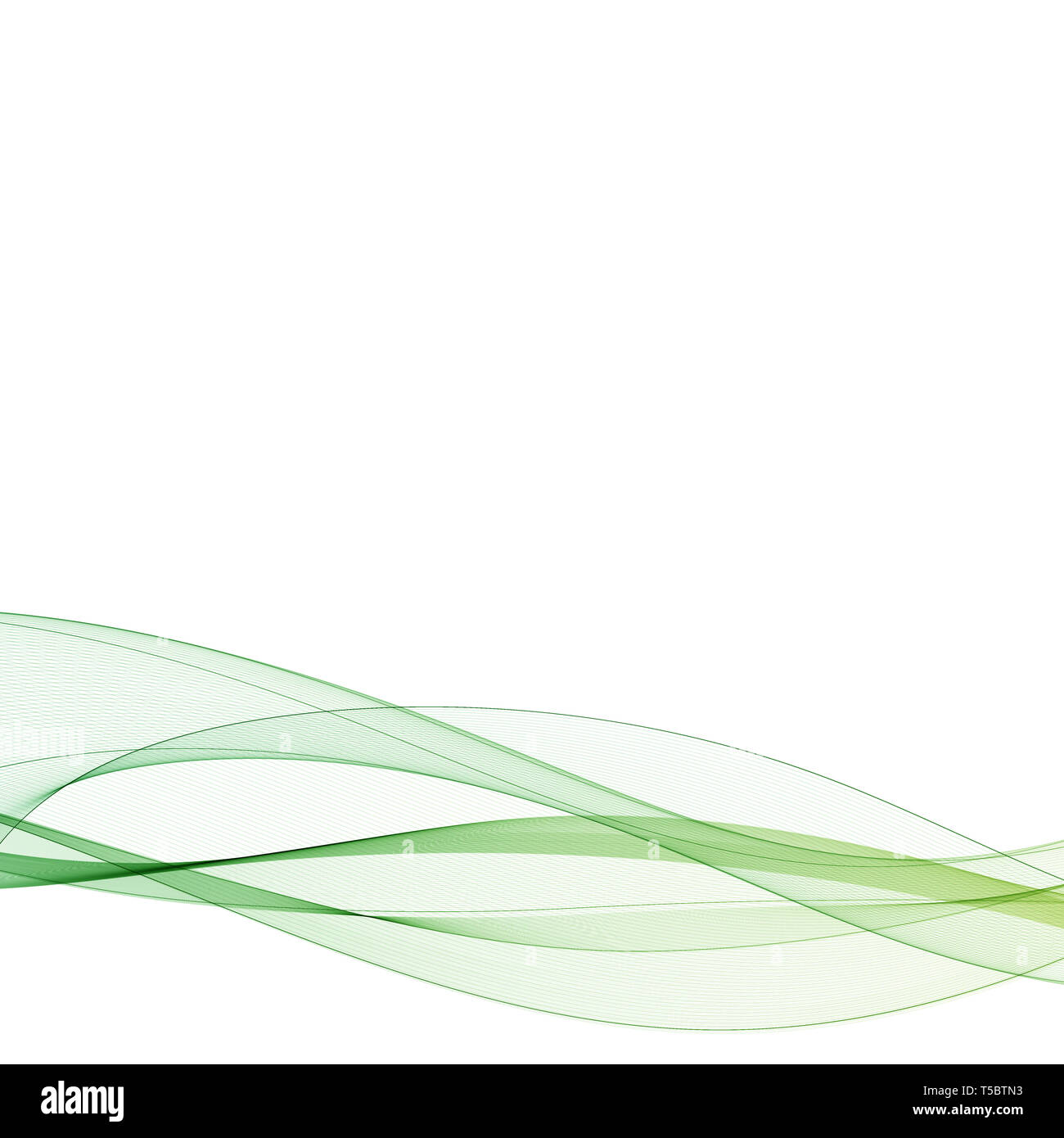 green abstract wave background. vector curves. eps 10 Stock Photo - Alamy