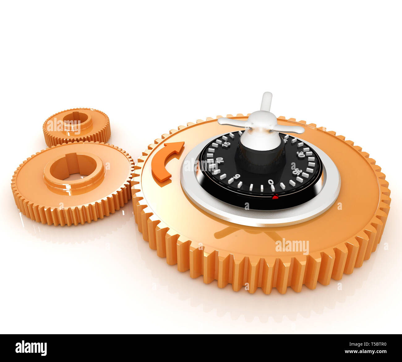 gears with lock Stock Photo Alamy