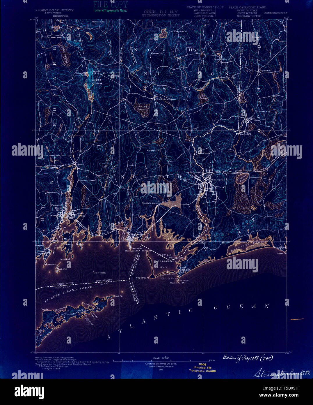 Map of stonington hires stock photography and images Alamy