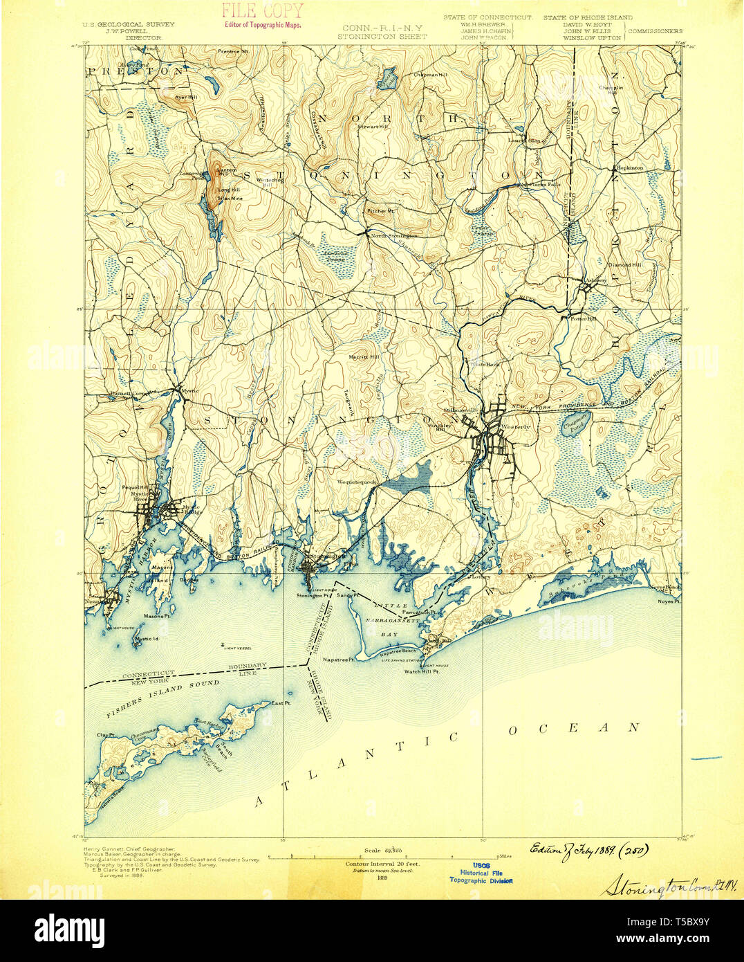 Stonington map hires stock photography and images Alamy