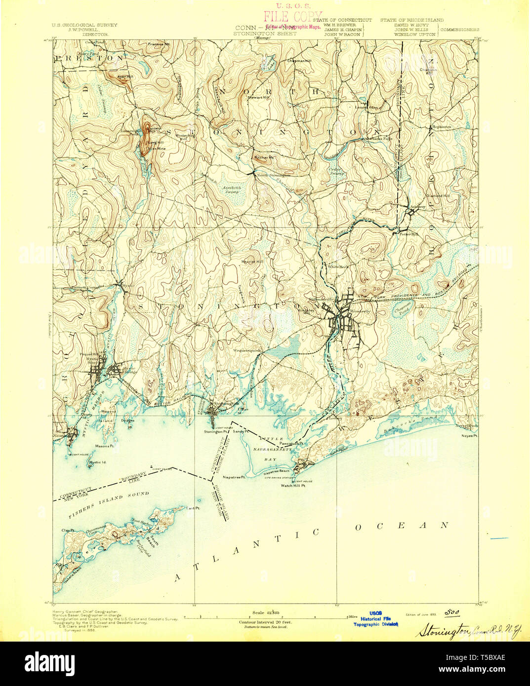 Map of stonington hires stock photography and images Alamy