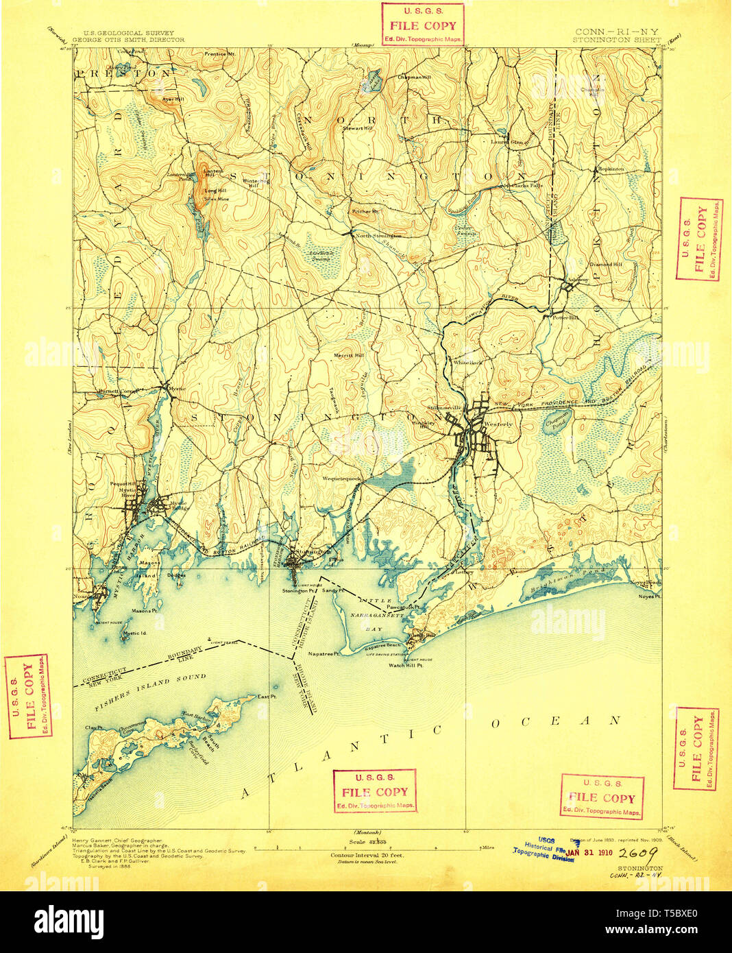 Map of stonington hires stock photography and images Alamy