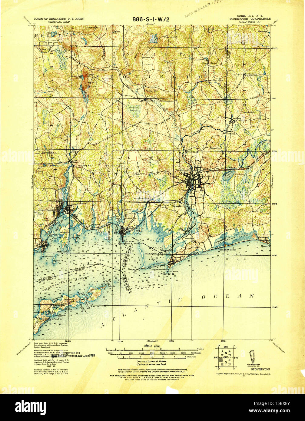 Map of stonington hires stock photography and images Alamy