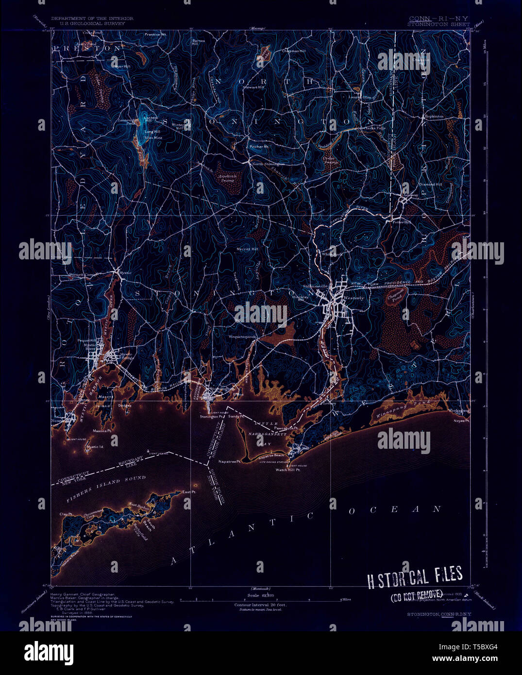 Map of stonington hires stock photography and images Alamy