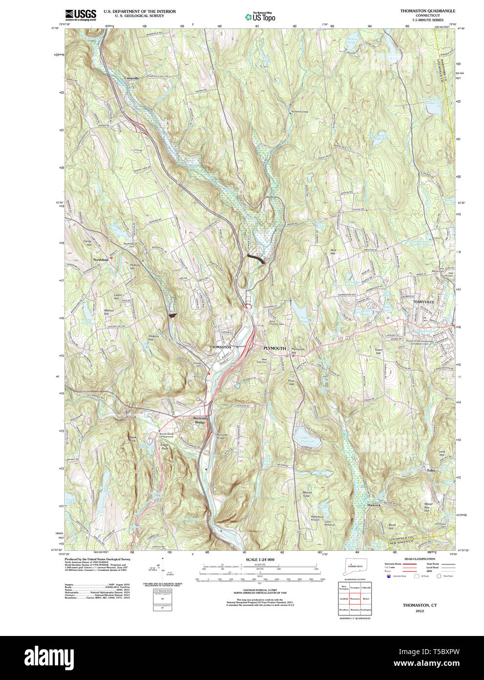 Thomaston map hires stock photography and images Alamy