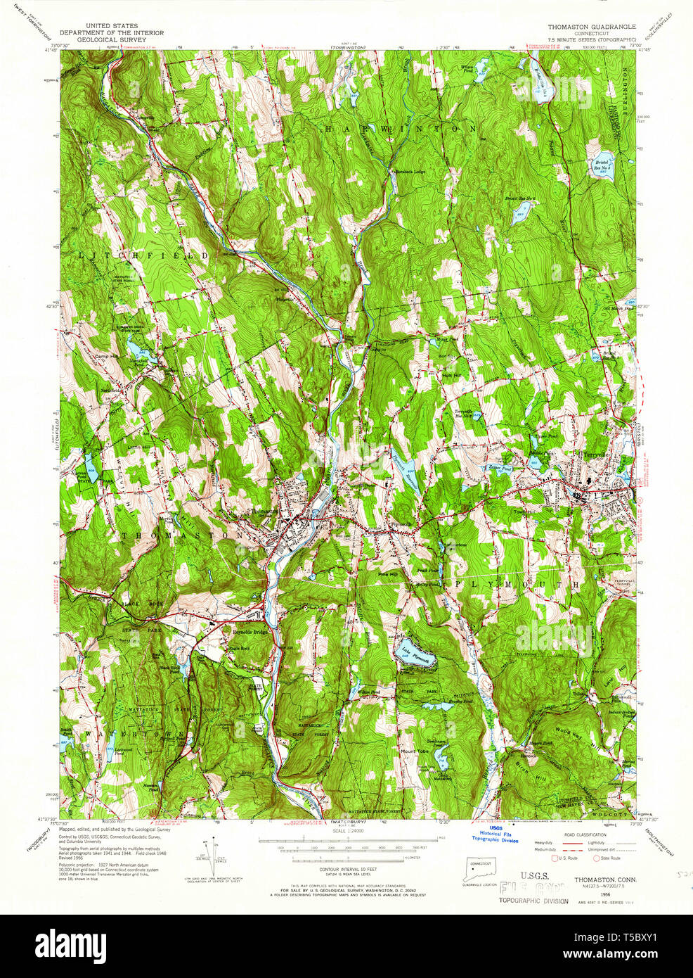 Map of thomaston hires stock photography and images Alamy