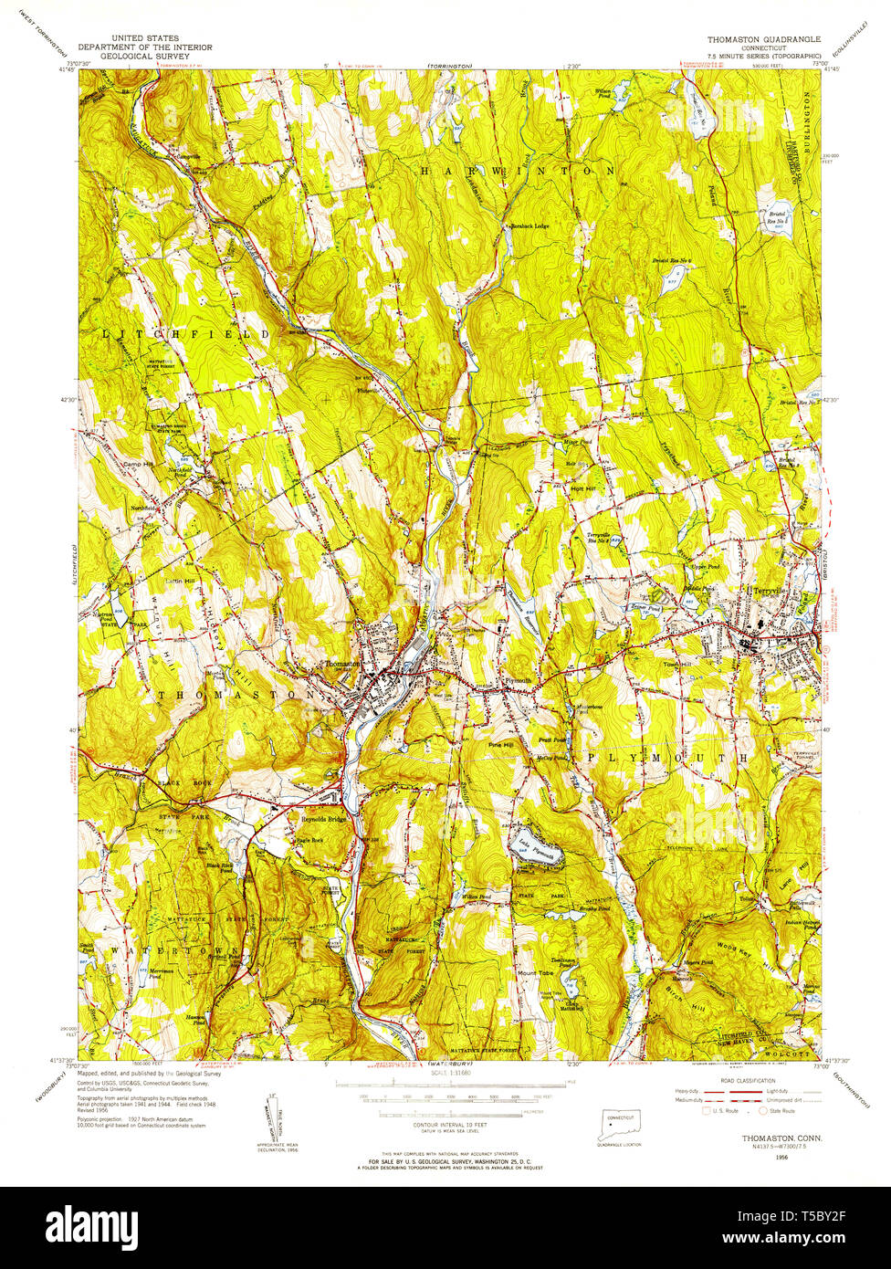 Thomaston map hires stock photography and images Alamy