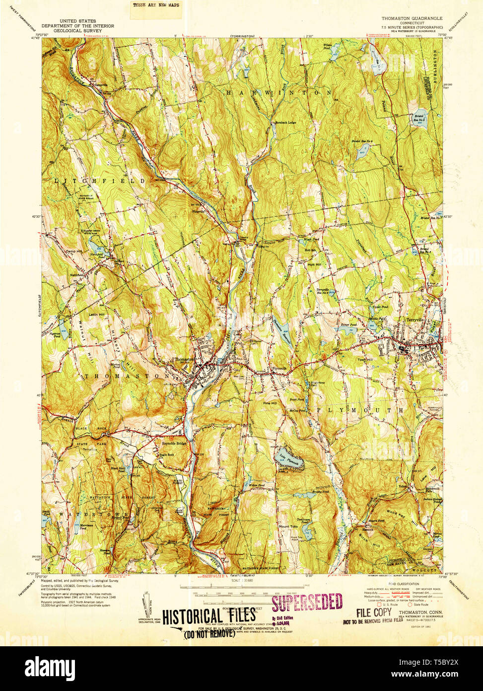 Thomaston map hires stock photography and images Alamy