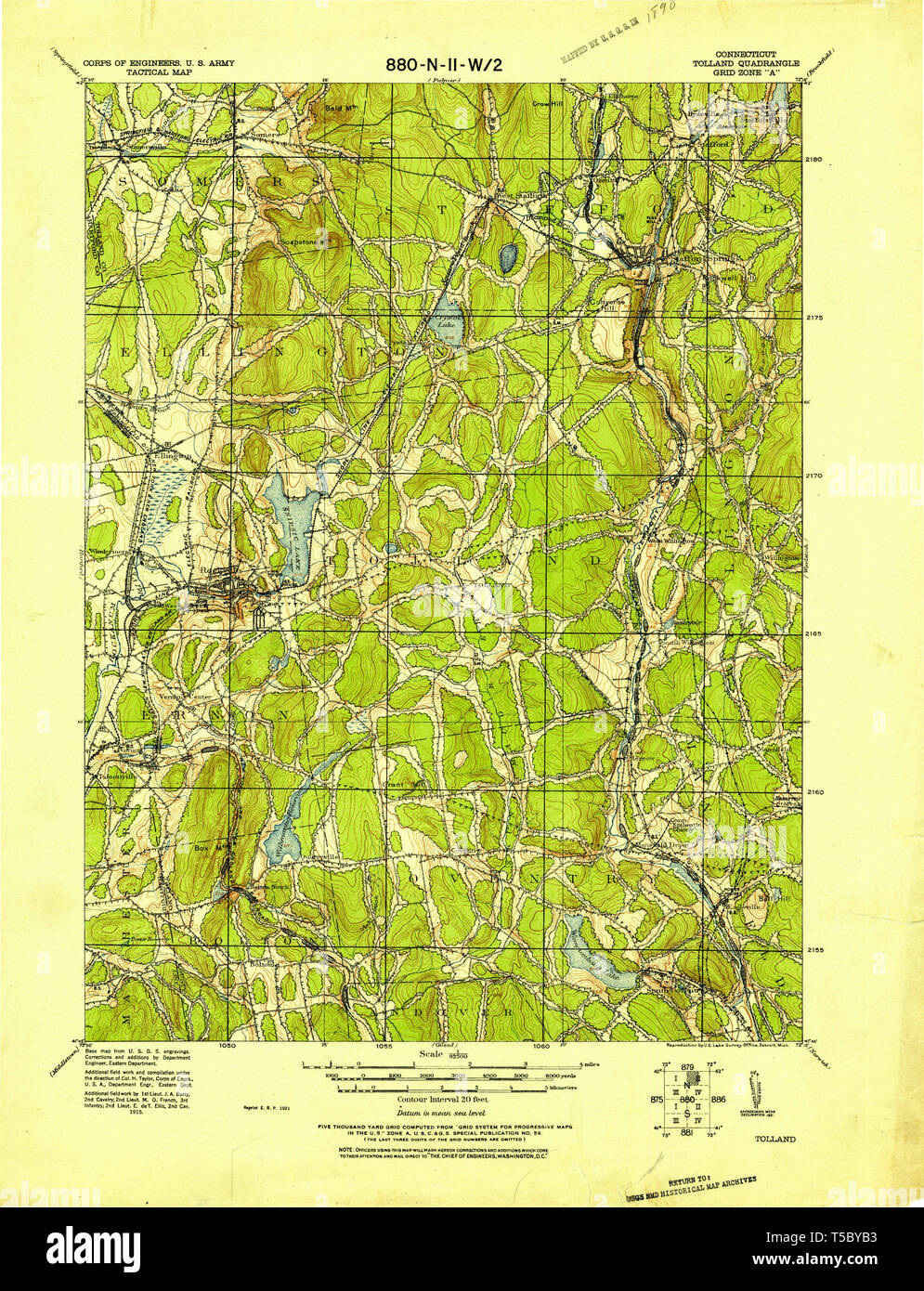 Tolland map hires stock photography and images Alamy