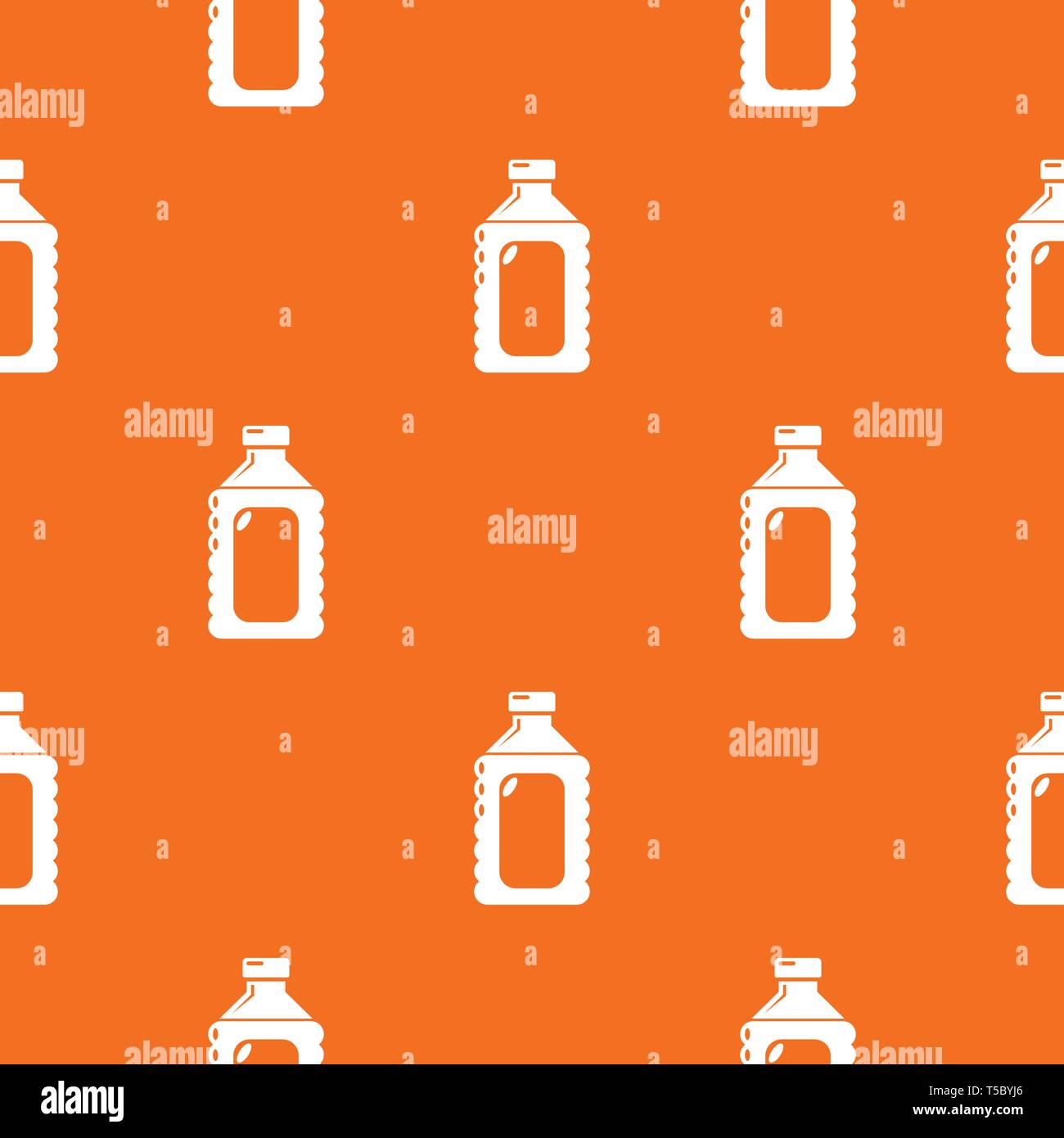 Plastic soap bottle pattern vector orange Stock Vector