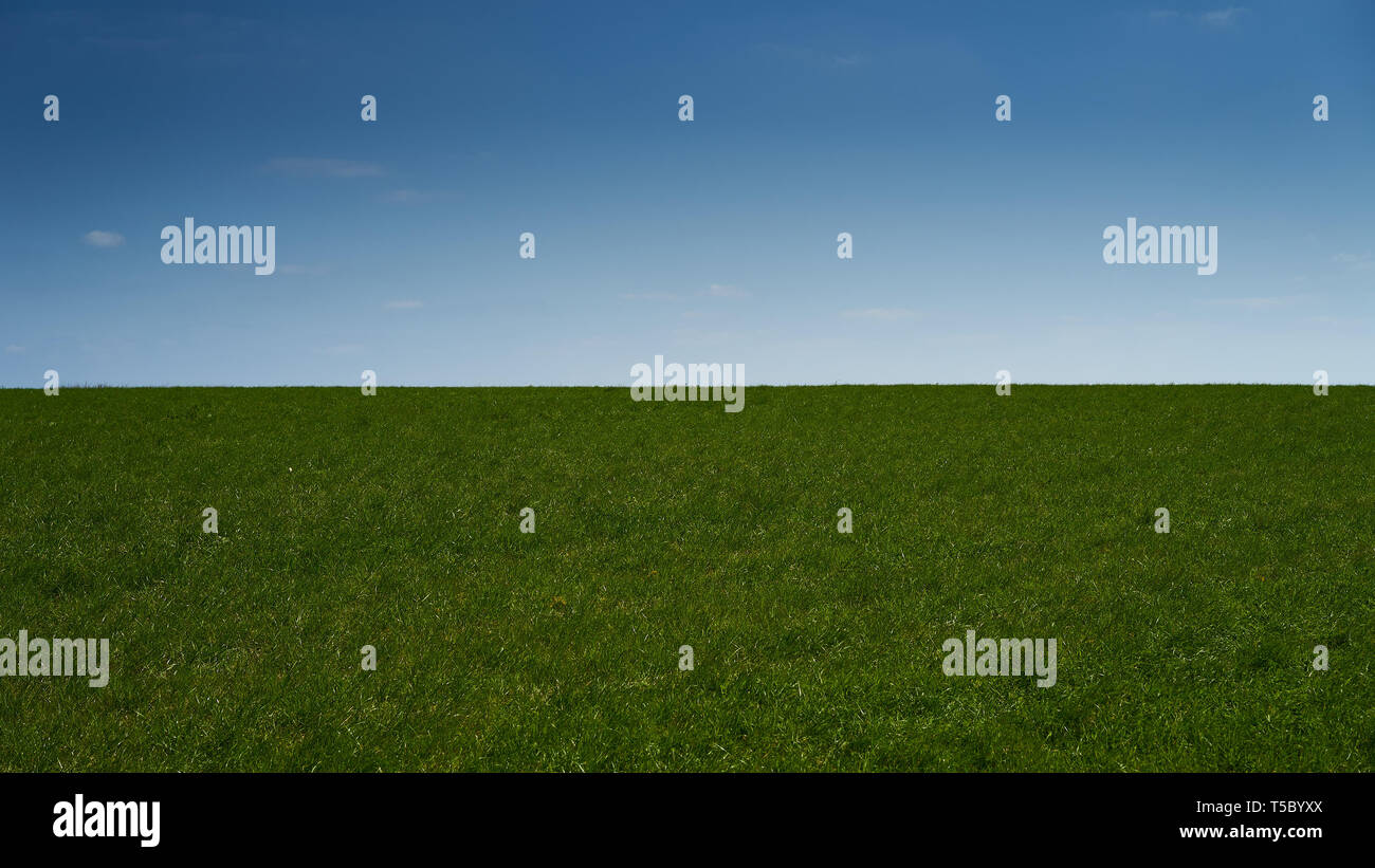 Grass and Sky Abstract Landscape Stock Photo Alamy