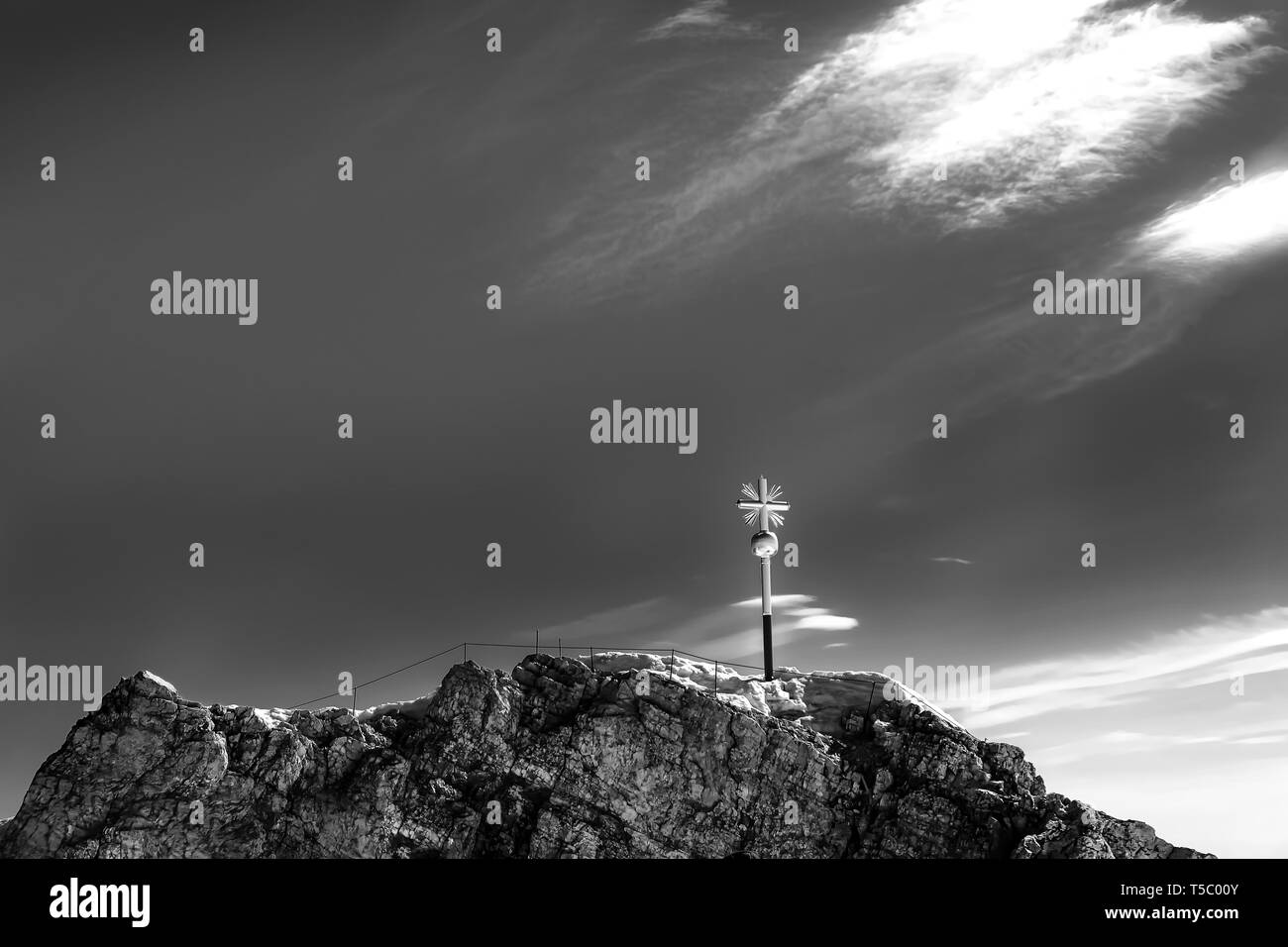 Chain of the alps Black and White Stock Photos & Images - Alamy