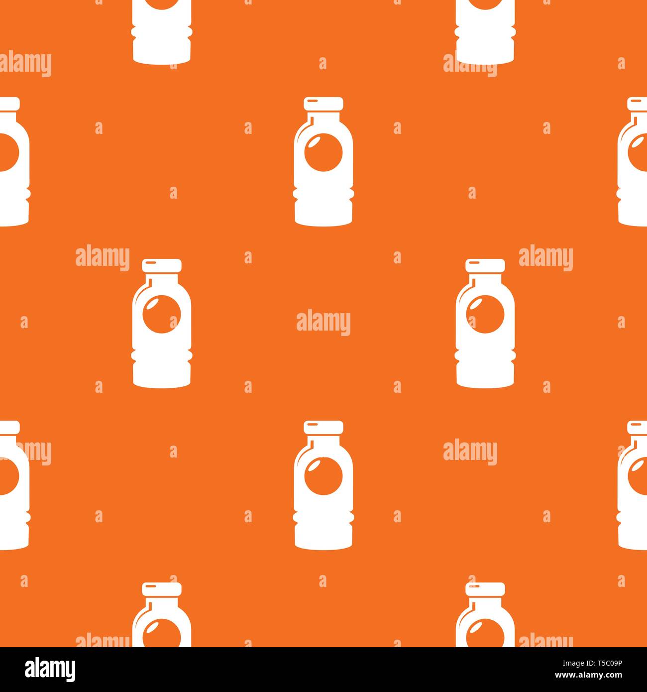 Cosmetic bottle pattern vector orange Stock Vector