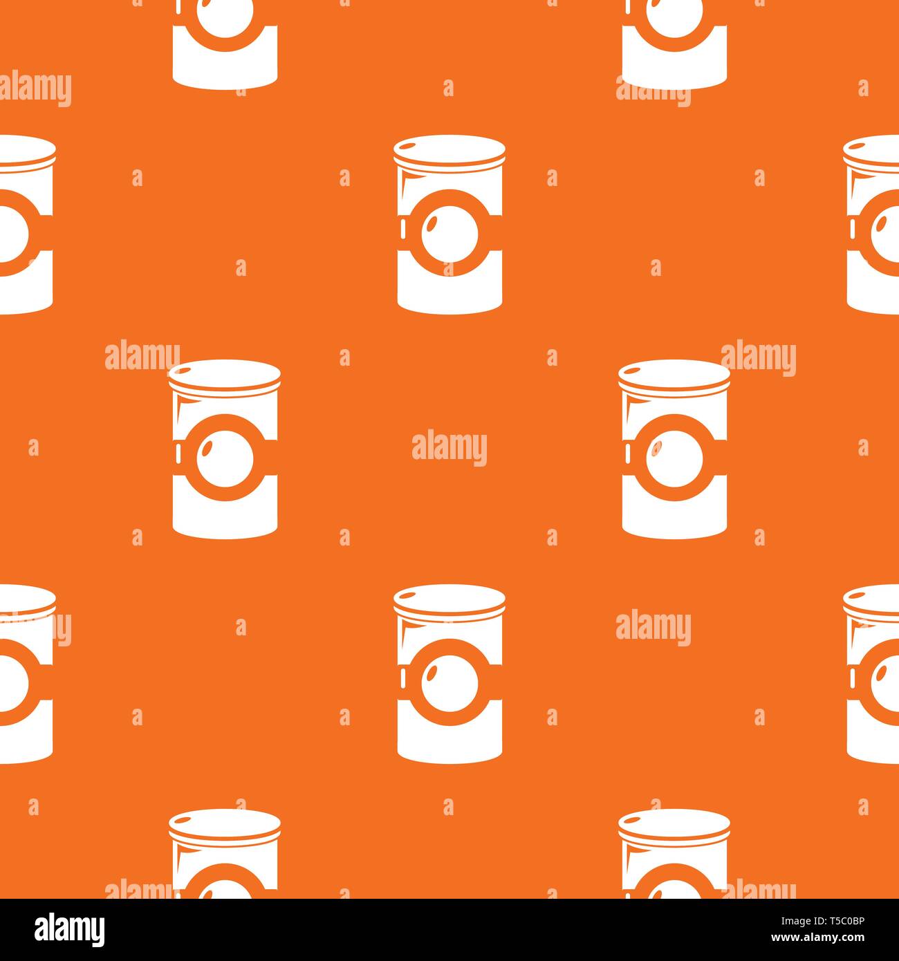 Cosmetic jar plastic pattern vector orange Stock Vector
