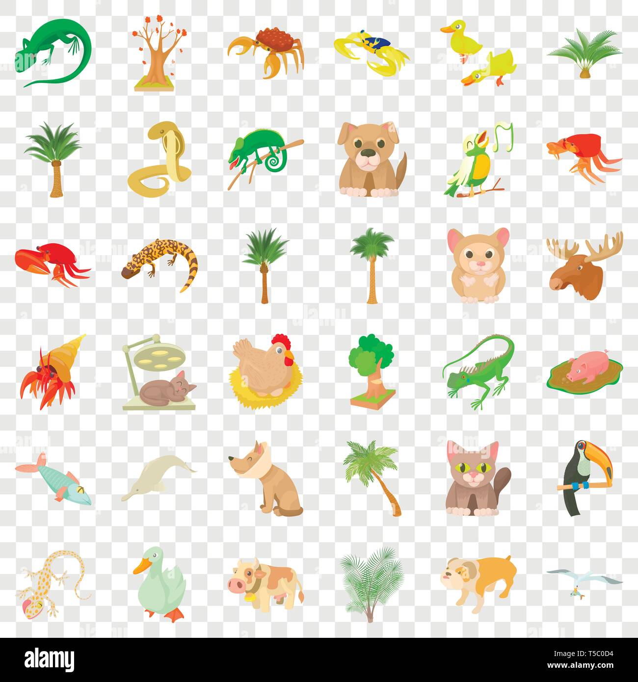 Sand plant icons set, cartoon style Stock Vector Image & Art - Alamy